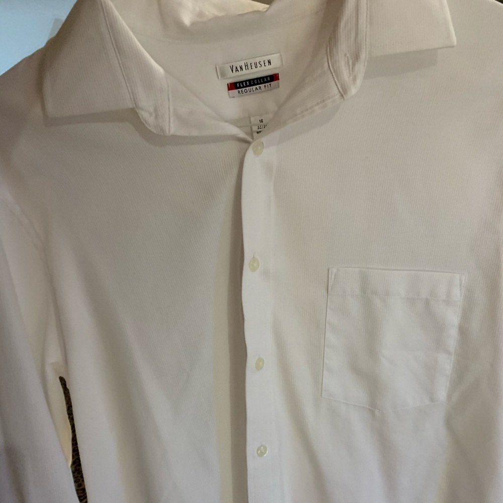 White Button-down dress shirt